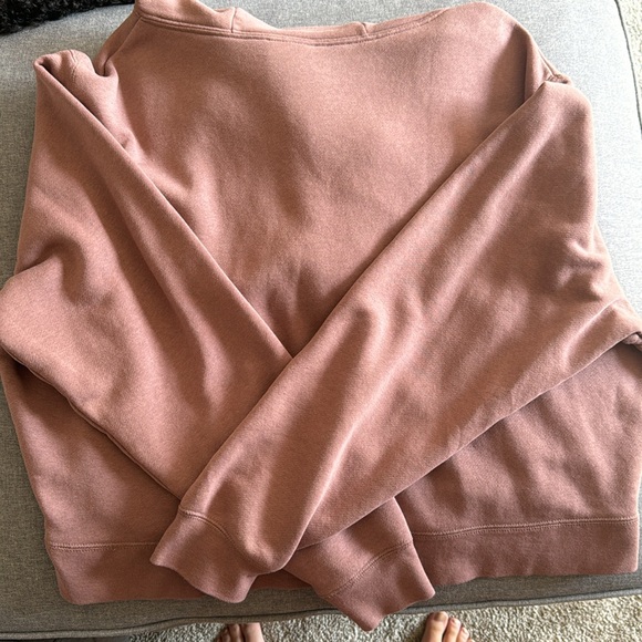 Nike Cropped Quarter Zip Hoodie Size L - Picture 5 of 5